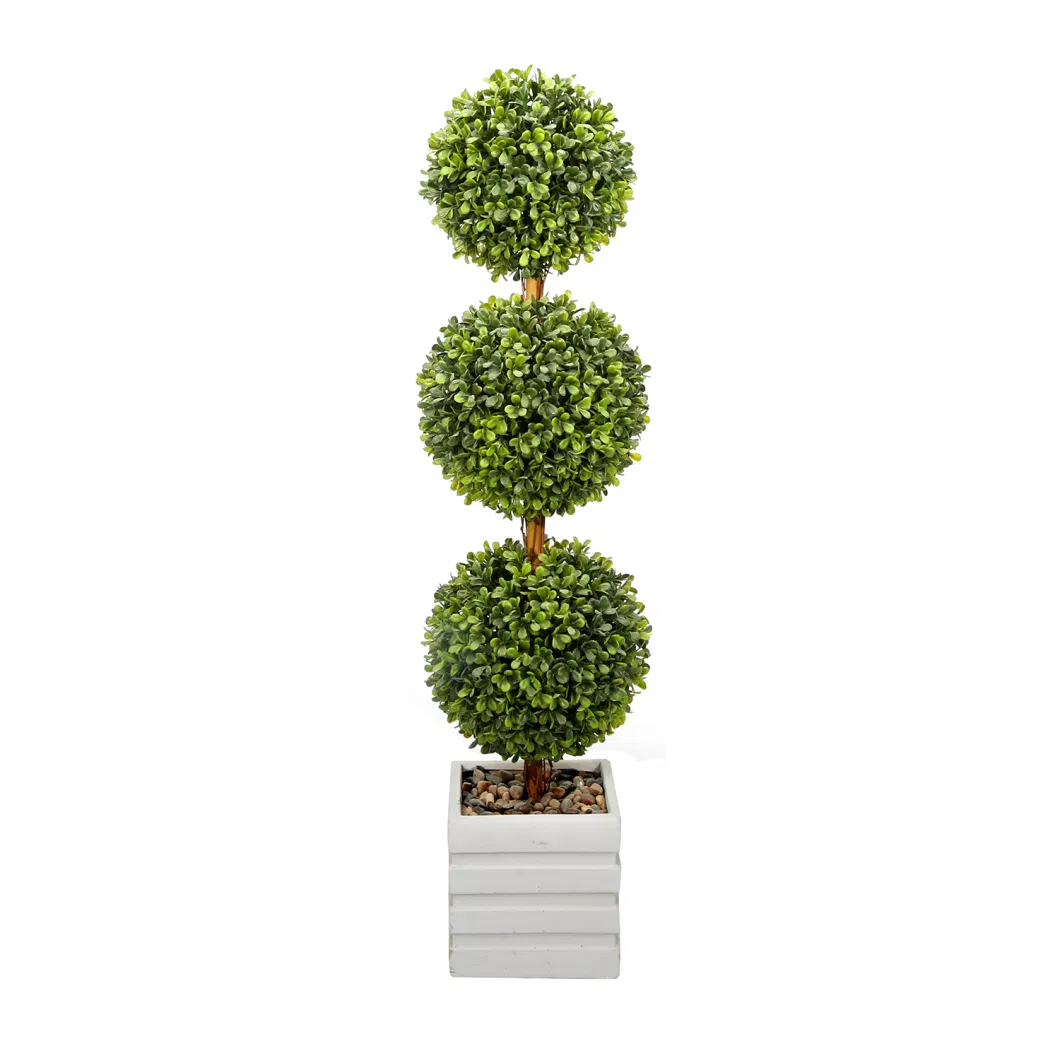 Artificial Grass Green Balls Boxwood Plant for Home Garden Decoration