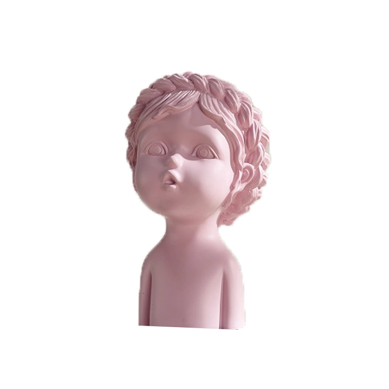 Resin Figure Sculpture Indoor Creative Home Decorative Resin Girl Statue