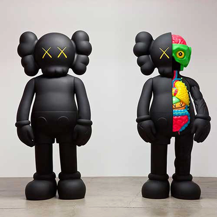 Home Decor Famous Design Customized Size Indoor Kaws Figure 4FT Kaw Statue