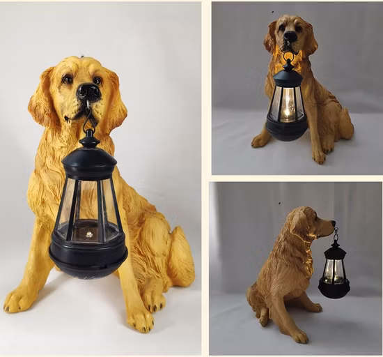 우수한 공장 직접 판매 홈 장식 수지 조각 개 공급