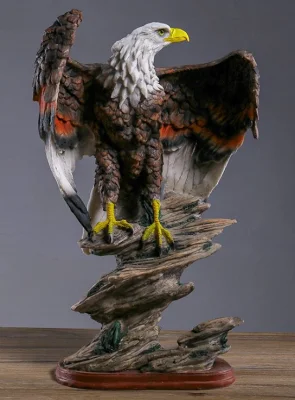 독수리 수지 기술 동상 Polyresin 동물 조각품